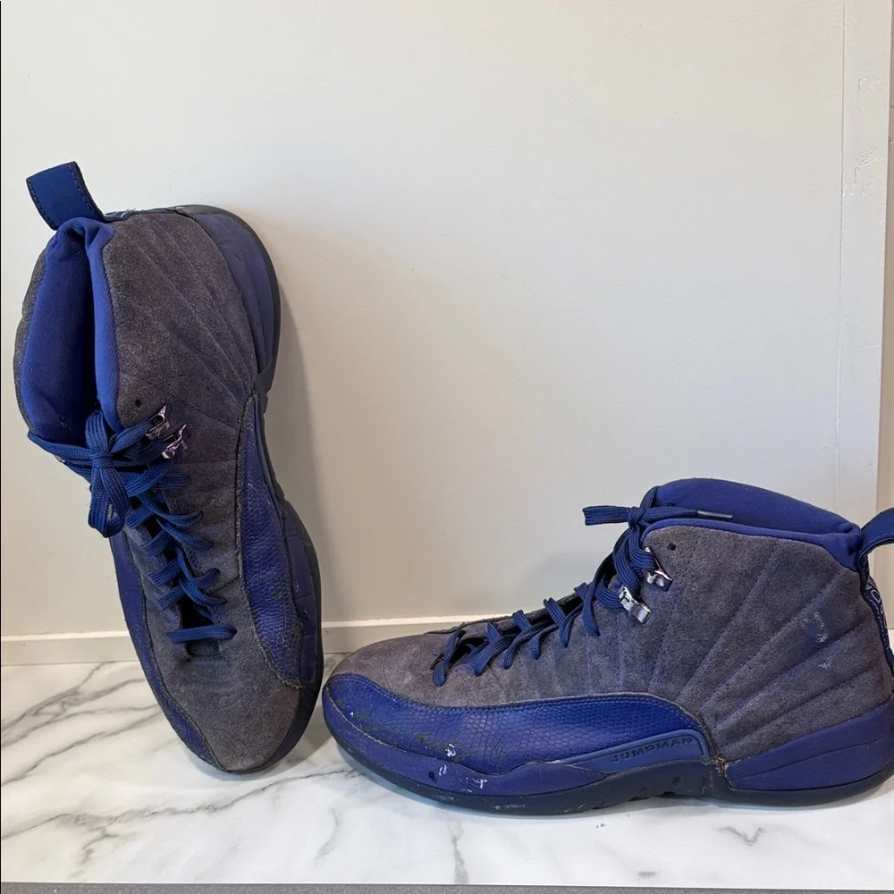 Air Jordan 12 Retro Deep Royal Blue men’s size 12 2016 see description for wear